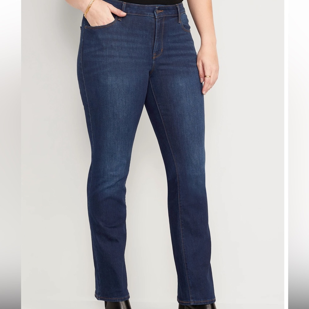 Old Navy size 14 mid rise kicker boot cut jeans NWT